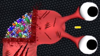 Slitherio WORLD RECORD HACK Invasion Snakes vs AI HACKER Epic Slitherio Gameplay [upl. by Ecnal]