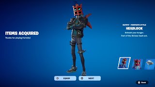 How To Get Headlock Skin NOW FREE In Fortnite Unlocked LEGO Headlock Style [upl. by Hauger902]