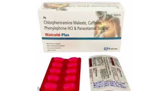 Watcold Plus Tablets Chlorpheniramine Maleate Caffeine Phenylephrine HCI amp Paracetamol Tablete [upl. by Carnahan485]