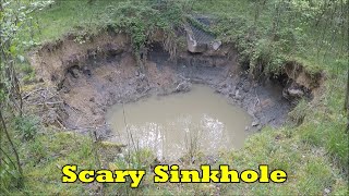 Dangerous Scary Sinkhole in the Forest [upl. by Paddy557]