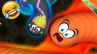 Wormateio Newest Update Two Teams Huge Trolling Giant Worms Wormateio Epic Gameplay [upl. by Nowd]