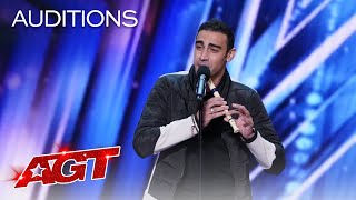 Medhat Mamdouh Beatboxes While Playing The Recorder  Americas Got Talent 2021 [upl. by Bess408]