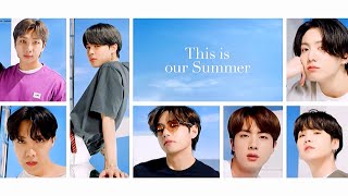 BTS X FILA ‘This Is Our Summer’ Commercials amp Behind The Scenes Compilation [upl. by Ylrbmik]