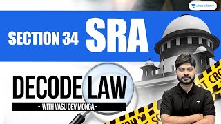 Section 34 of Specific Relief Act SRA  Decode Law  Vasu Dev Monga [upl. by Tolley]