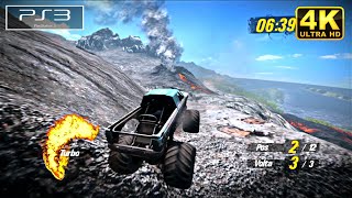 MotorStorm Pacific Rift PS3 Gameplay 4K Badlands  PTBR  Playthrough [upl. by Nitsu]