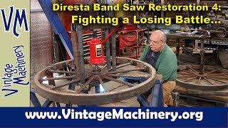 The Jimmy Diresta Band Saw Restoration Part 4 Fighting a Loosing Battle at Removing a Shaft [upl. by Terej442]