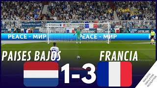 PAISES BAJOS 13 FRANCIA ⚽ PENALTIES 🏆 EURO 2024 Simulación de videojuego [upl. by Ilarrold479]