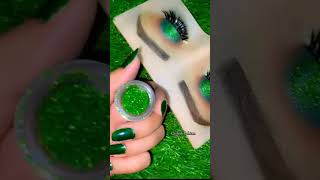 Lets create Green eye makeup for tutorial visit my channel play list 💚🫰 [upl. by Krongold]