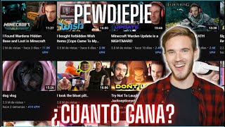 🟩🤑 CUANTO GANA PEWDIEPIE  Cuanto Paga Youtube [upl. by Htebaras]