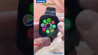 WS ULTRA2 SMART WATCH WITH THREE 3 STRAPS WIRELESS CHARGING smartwatch youtubeshorts [upl. by Eiramacissej]