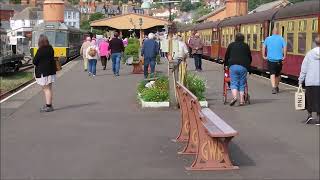 WEST SOMERSET RAILWAY STEAM TRAINS AT WATCHET AND MINEHEAD [upl. by Llenrod562]