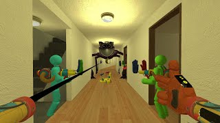 SCARY CatNap From Poppy PlayTime Chapter 3 Chase 100 Players in LIMINAL HOTEL in Garrys Mod Gmod [upl. by Vanden843]