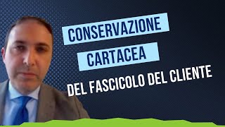 Antiriciclaggio come conservare i dati nel fascicolo del cliente [upl. by Anayra]