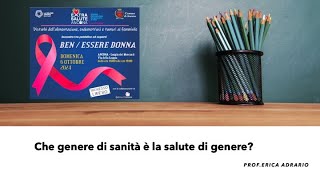 Che genere di sanità è la salute di genere [upl. by Kancler]