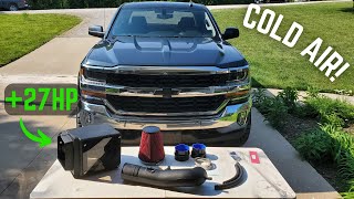 Installing a Corsa Performance Cold Air Intake on a 2017 Chevy Silverado 53 V8 [upl. by Marci863]