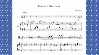 Dance Of The Hours Amilcare Ponchielli Viola  Piano [upl. by Eiblehs]