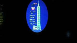 High Speed Elevator of Taipei 101  up [upl. by Arrik]