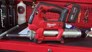 Milwaukee M18 Grease Gun Cartridge Change [upl. by Leroi811]