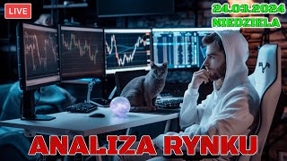 🛑 LIVE 🛑 TYGODNIOWA ANALIZA RYNKU CRYPTO  FX  FUTURES  24032024 [upl. by Eyeleen450]