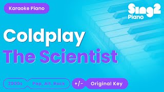 Coldplay  The Scientist Piano Karaoke with Visualiser [upl. by Macmillan356]