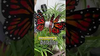 🦋 MOLINO de VIENTO en forma de MARIPOSA  MOLINILLO  REHILETE  Manualidades con BOTELLAS [upl. by Oreves]