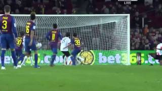 FC Barcelona VS Hospitalet 90 All Goals amp Full Match Highlights 22122011 [upl. by Eirdua]