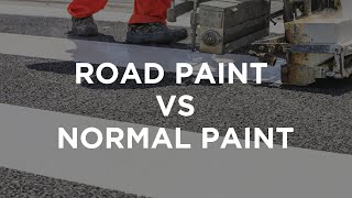 ROAD PAINT VS NORMAL PAINT [upl. by Sullivan]