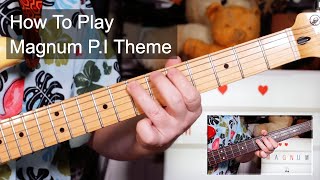 Magnum PI TV Theme Guitar amp Bass Lesson [upl. by Seerdi556]