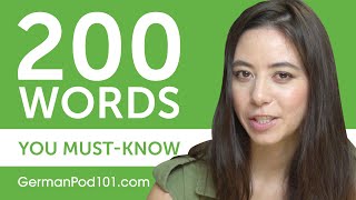 200 Words Every German Beginner MustKnow [upl. by Koblas893]