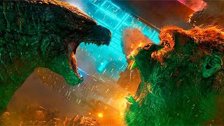 Godzilla vs Kong  Hong Kong Battle Scene  Godzilla Steps On Kong  Movie Clip HD [upl. by Bergman557]