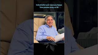 Industrialist and visionary Ratan Tata passes away at 86 [upl. by Mckeon218]