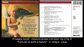 Christmas Concertos Corelli Manfredini Torelli Locatelli I Musici 1962 [upl. by Arutek]