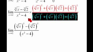 Limite con raiz cubica videosdematematicascom [upl. by Lyrem]