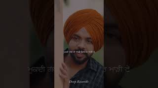 Ik Kudi Satbir Aujla Lyrics Song Status shortstrendingreels deeprecords01 [upl. by Laurella]