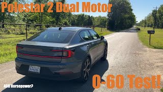 Polestar 2 DUAL MOTOR 060 Test Better than advertised [upl. by Nylrem]