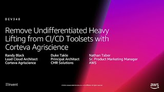 AWS reInvent 2018 Undifferentiated Heavy Lifting from CICD Toolsets w Corteva DEV348 [upl. by Teerell]