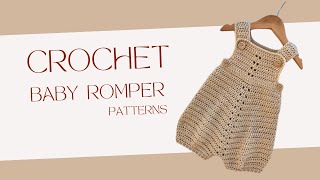 Crochet Baby Romper Patterns 2024  Stylish Crochet Baby Clothes for winter [upl. by Gilbye185]