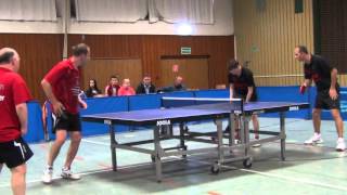 Tischtennis Oberliga DJK Sp Effeltrich vs TSV Stein 4 Kabacinski Norbert Speckner Doppel [upl. by Sirap]