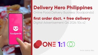 foodpanda first order discount  free delivery Digital Ad Q4 2024 10s x2 Philippines 11ST [upl. by Amsden629]