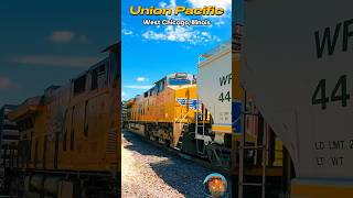 😎Bright Union Pacific DPU in West Chicago [upl. by Eniwtna892]