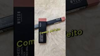 Combo perfeito da WYCONcosmetics combo lipliner glossylips shorts [upl. by Yojal864]