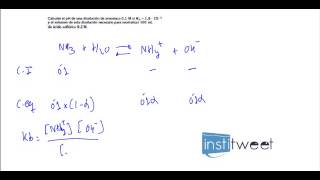 ejercicio resuelto neutralización ácido y base cálculo del pH y volumen utilizado [upl. by Machutte]