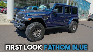 First Look Fathom Blue Jeep Wrangler Pearl Coat [upl. by Harold]