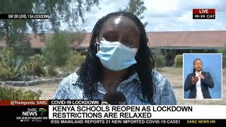 COVID19 Lockdown  Kenya schools reopen as lockdown restrictions are relaxed [upl. by Ahoufe207]