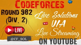 Codeforces Round 982 Div 2  Live Solutions By CFSOL [upl. by Bred]