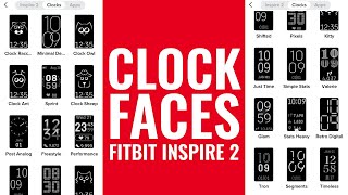 21 Clock Faces for Fitbit Inspire 2 [upl. by Genevieve]