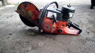 SACHS DOLMAR 309 CONCRETE  STONE  STEEL CUTTING SAW [upl. by Alyks]