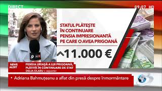 Statul plătește în continuare pensia uriașă a lui Prigoană [upl. by Cristabel]