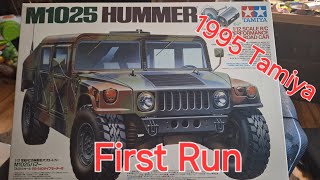 Tamiya M1025 Hummer 1995 First run rc racing radiocontrol [upl. by Iow]