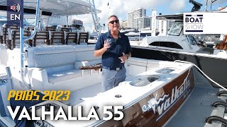 NEW VALHALLA 55 seen at the Palm Beach Boat Show 2023  The Boat Show [upl. by Flinn]